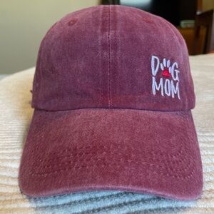 Dog Mom embroidered baseball cap